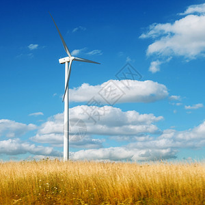夏季风力发电机涡轮图片