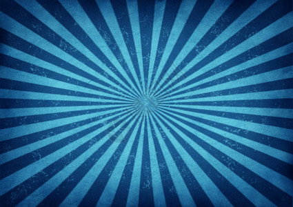 蓝色古董恒星爆破设计是一种古老的董背景由中央辐射的蓝丝旧纸纹象征着古代羊皮纸上的能量和兴奋图片