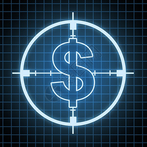 控制支出和储蓄概念寻找资金财富想法以黑蓝网背景的美元标志为目作商业预算和削减费用的财务象征图片