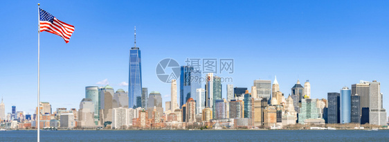 纽约市下曼哈顿的全景图片