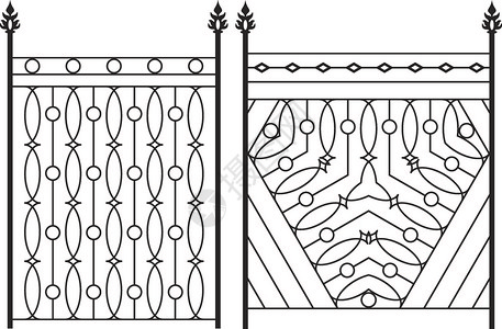 栏杆装饰插画_ 栏杆装饰卡通_ 栏杆装饰插图_手绘_板绘_摄图网