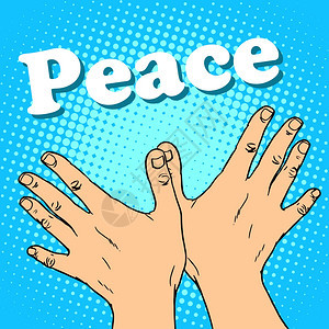 象征和平的手势是和平鸽图片