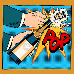 开香槟庆祝图片素材