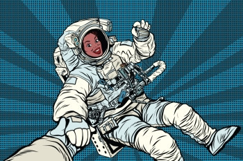 非裔女宇航员 图片