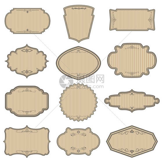 复古矢量标签图片