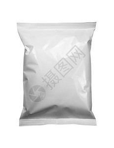 白色套件模板空白或色塑料袋零食包装图片
