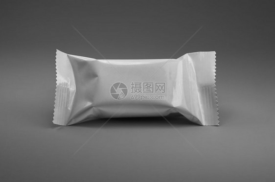 小吃的白色包装纯白色空白塑料零食包装图片