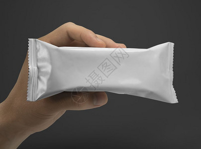 用于零食的白色包装用于手头零食的清洁白色包装图片