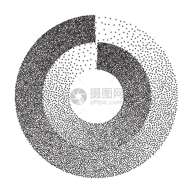 黑色点形状矢量圆圈噪音粗纹理半色背景图片