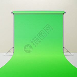 绿色调矢量现实的3d模板拟孤立的插图hormayke矢量绿纸背景孤立的插图图片