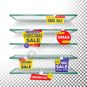 空架子节日圣诞销售广告woblers矢量零售概念大销横幅xma假日贴标签背景图片