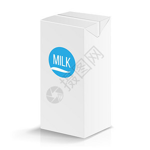 矢量牛奶包装盒图片