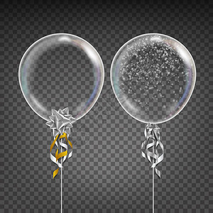 透明气球矢量模型矢量设计元素图片