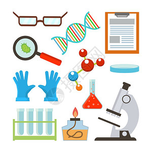 玻璃dna结构分子手套实验室设备图片