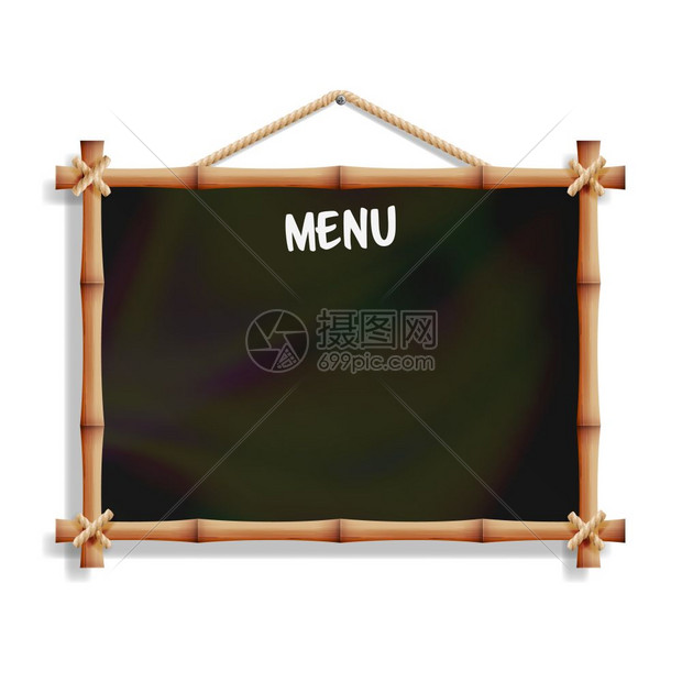 咖啡馆或餐厅菜单公告黑板图片