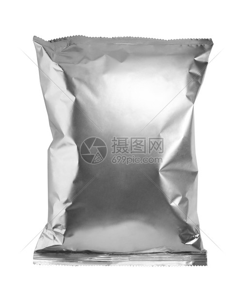 清洁包装铝用制成的食品包装净设计图片