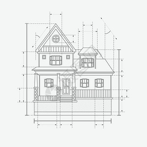 房屋建筑规划矢量插图背景图片