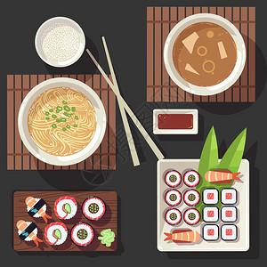 日式餐厅传统食品图片