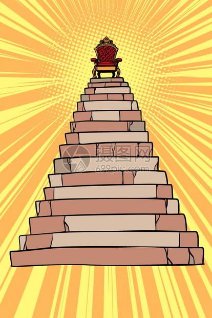 金字塔顶部的王座矢量元素插画图片下载-正版图片302042134-摄图网