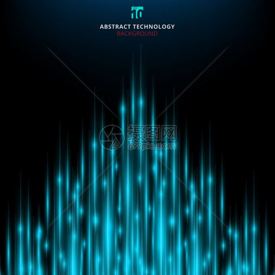 闪运动态数字矢量光线背景图片