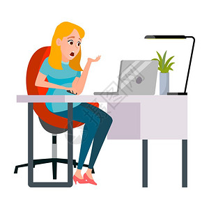 商业女格向量工作的女孩环境过程创意工作室生活方式情况的行动女孩的老板编程规划设计师经理姿势商业插图图片