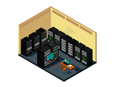 网络服务器机房图片