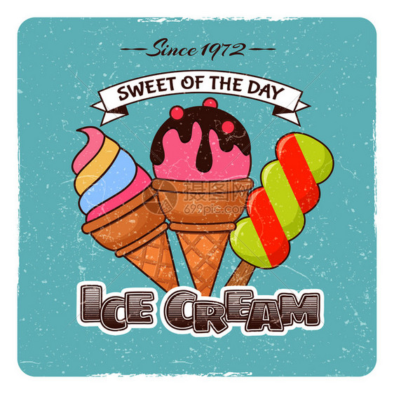 冰淇淋店插图图片