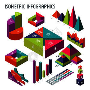 用于信息和商业演示的等量矢图表图片