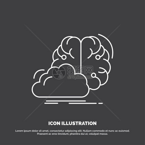 iu和x网站或移动应用程序的线矢量符号图片