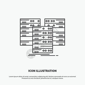 用于ui和x网站或移动应用程序的线矢灰符号图片