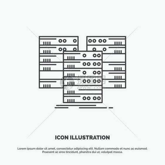 用于ui和x网站或移动应用程序的线矢灰符号图片