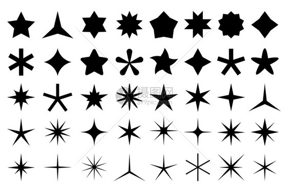 恒星形状图标图片