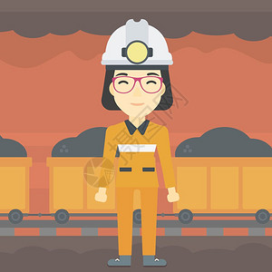 煤矿开采女矿工图片