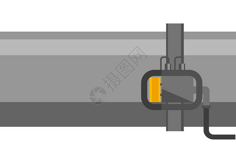 工业管道矢量背景插图图片