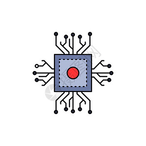 cpu的插画_cpu的卡通_cpu的插图_手绘_板绘_摄图网