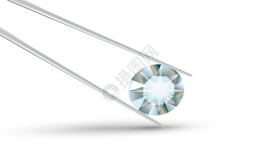 珠宝戒指耳环胸针或手镯头项链的钻石元素图片