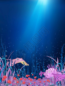 水下世界珊瑚藻类图片