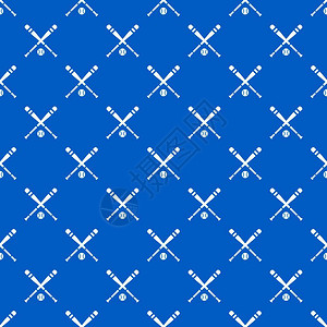 棒球蓝色重复图案矢量设计元素图片