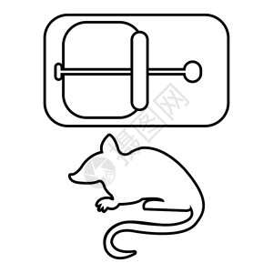 捕鼠器矢量图标图片