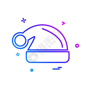 教育制服上限图标设计矢量插画