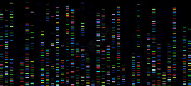 序列分析生物信息数据彩色方格图背景图片