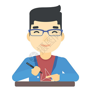 男人 写作设计图片