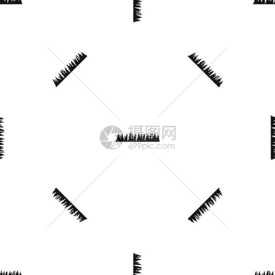 音量平衡器无缝黑白图案矢量设计元素图片