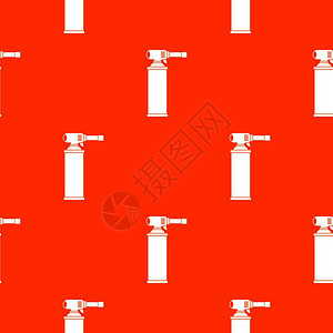 气体瓶无缝红色图案矢量设计元素图片