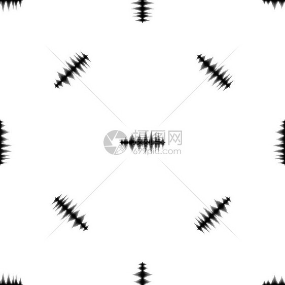 音量数字平衡器无缝黑色图案矢量设计元素图片