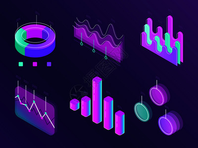 商业统计数字信息图现代等量信息图图片