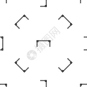 白色背景设计的黑色屏障模式图图片