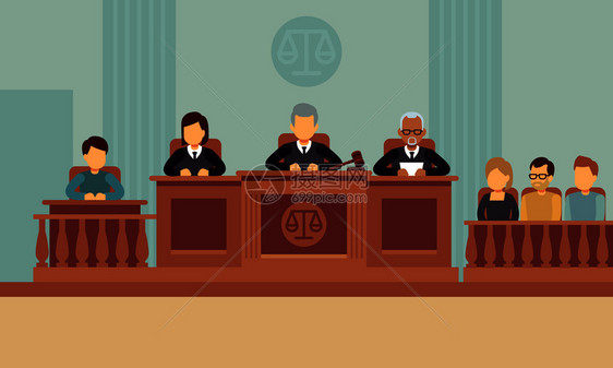 法官律师和陪审团图片