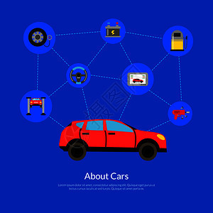 用汽车说明汽车服务概念图片
