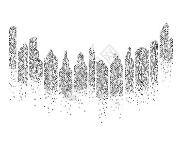 城市建筑抽象背景设计图片